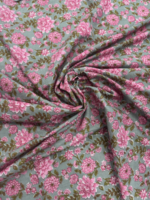 Cotton Grey/Floral
