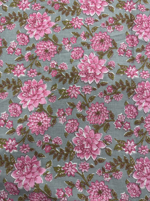 Cotton Grey/Floral