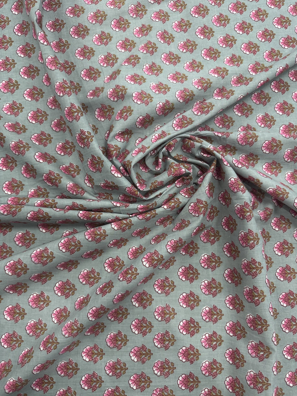Cotton Grey/Floral