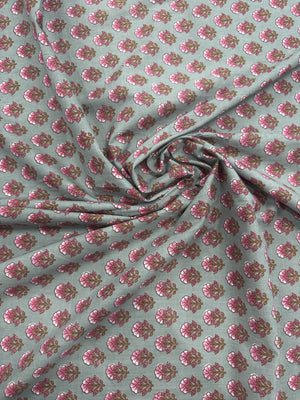 Cotton Grey/Floral