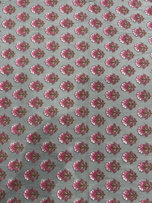 Cotton Grey/Floral