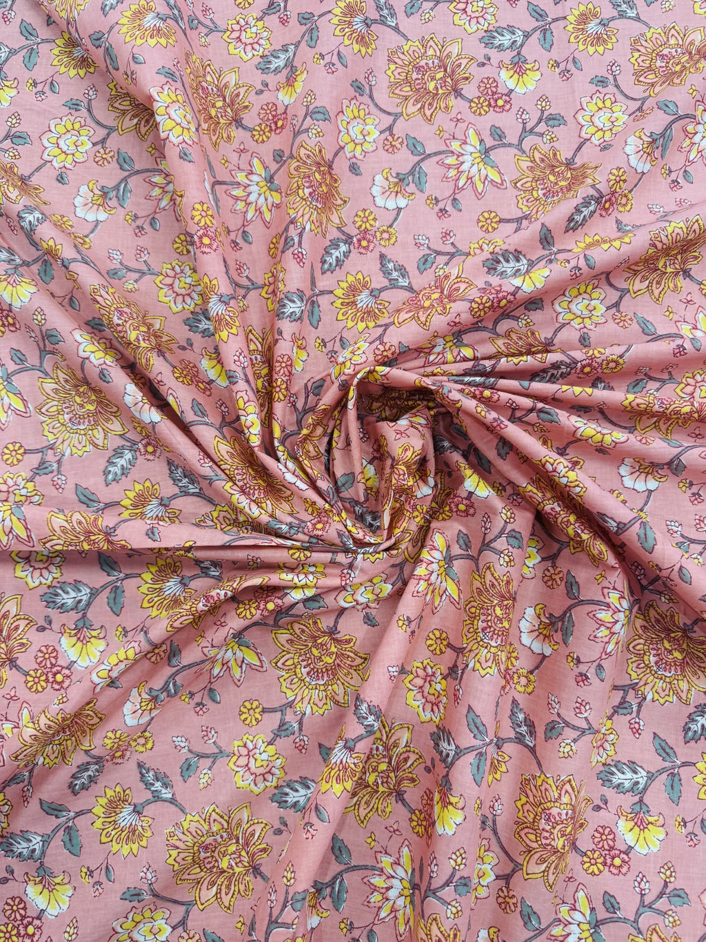 Cotton Peach/Floral