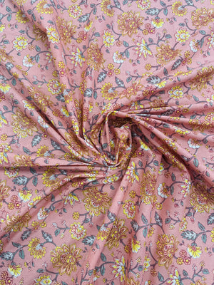 Cotton Peach/Floral
