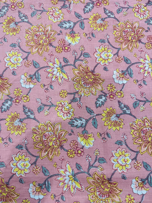Cotton Peach/Floral