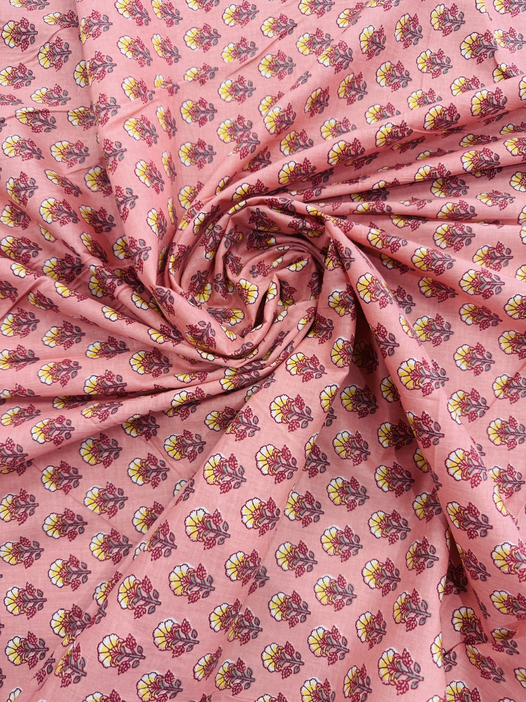 Cotton Peach/Floral