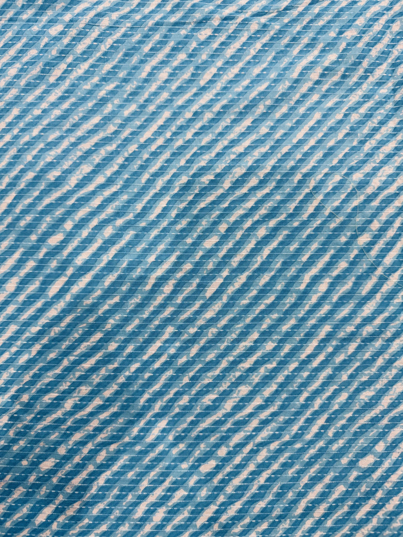 Cotton Turquoise/Lines