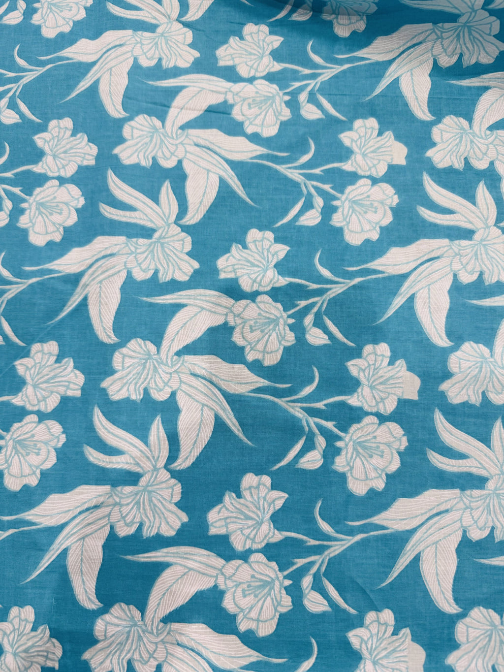 Cotton Blue/Floral