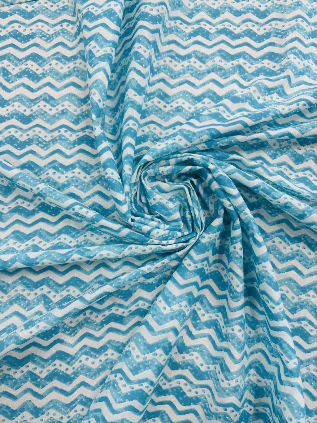 Cotton Blue/Lines