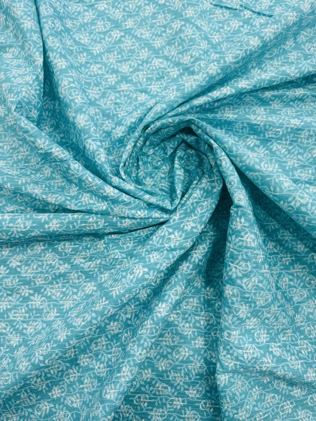 Cotton Aqua/Printed