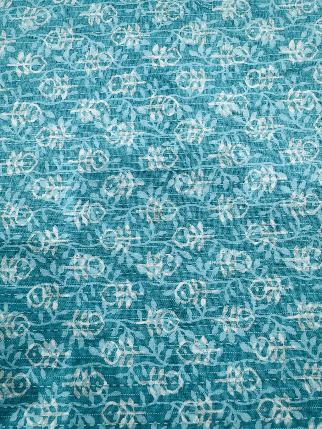 Cotton Aqua/Printed