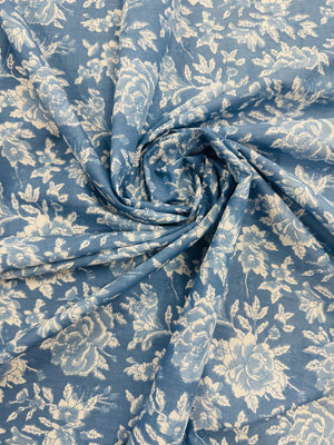 Cotton Blue/Floral