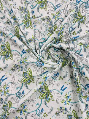 Cotton Off-white/Floral Print