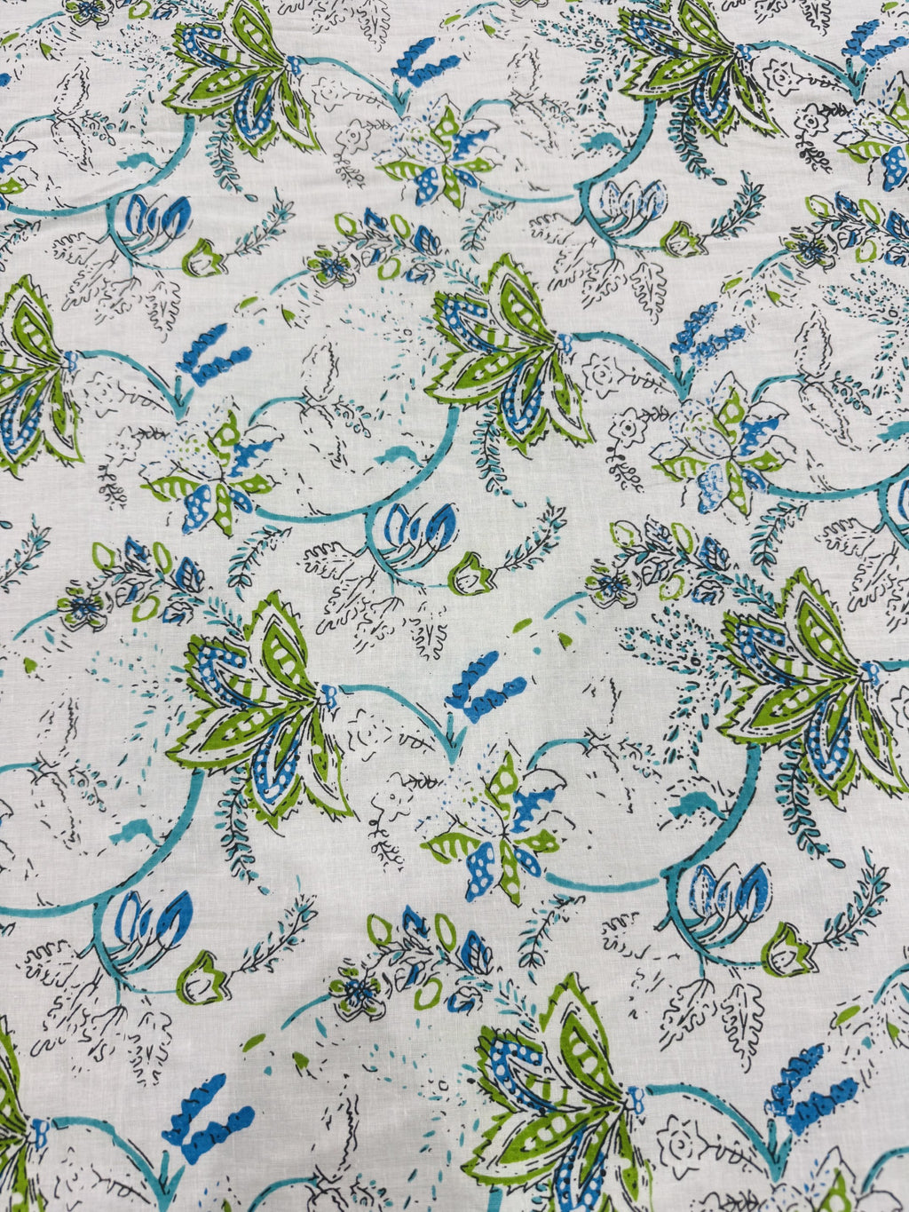 Cotton Off-white/Floral Print