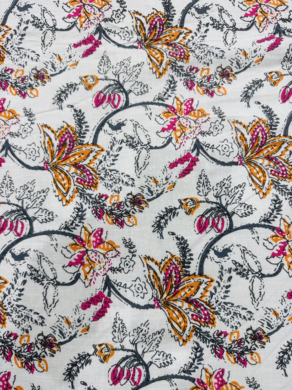 Cotton Off-white/Floral Print