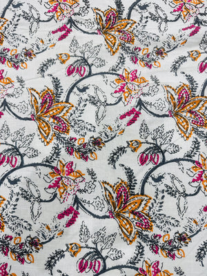 Cotton Off-white/Floral Print