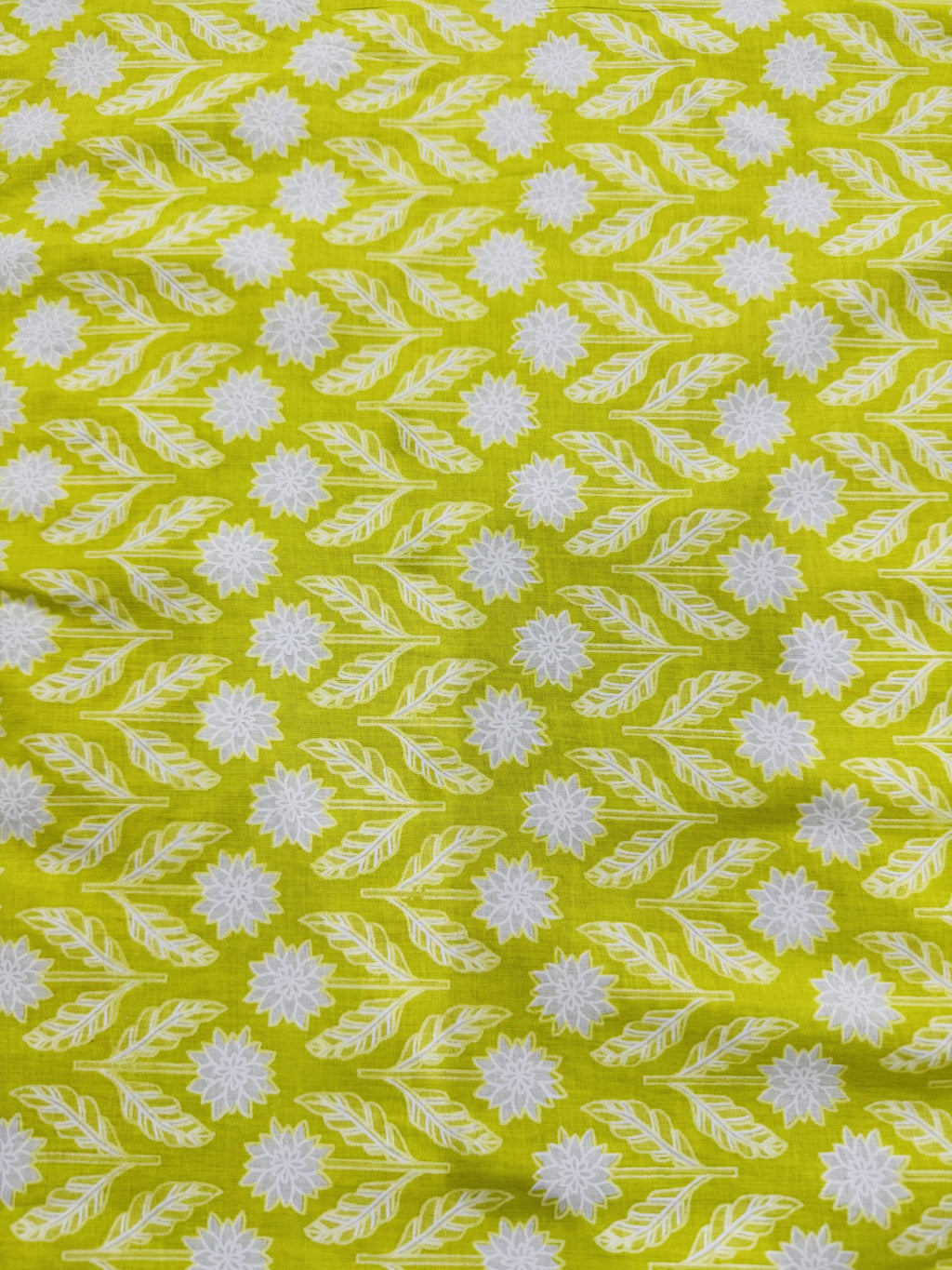 Cotton Lime/White Floral