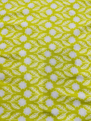Cotton Lime/White Floral