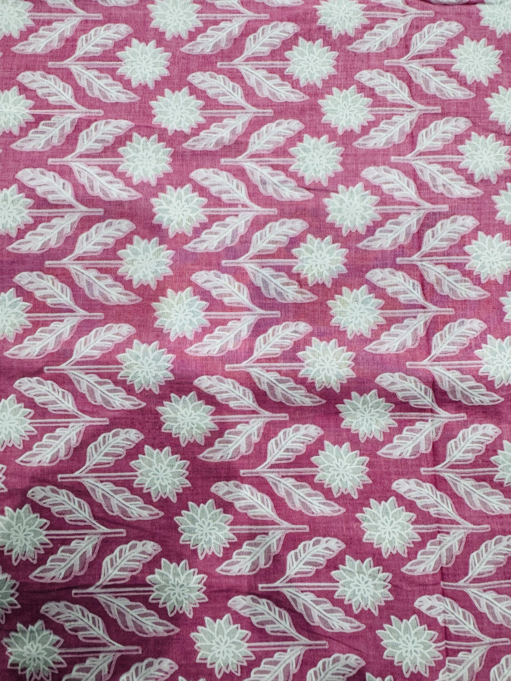Cotton Pink/White Print