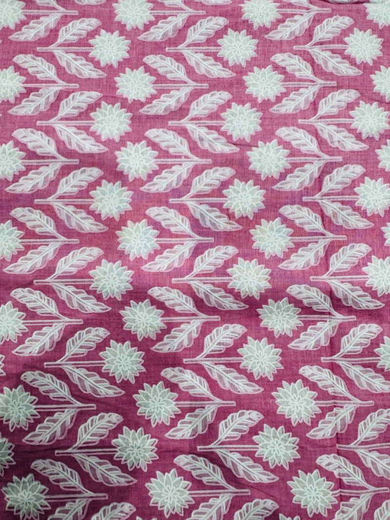 Cotton Pink/White Print