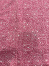 Cotton Pink/White Print