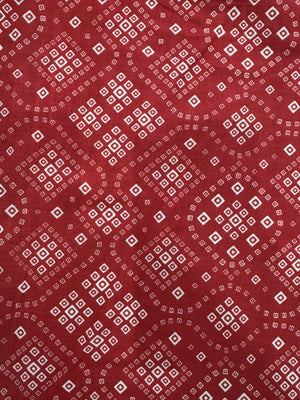 Cotton Red/White Print