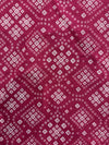 Cotton Fuchsia/White Print