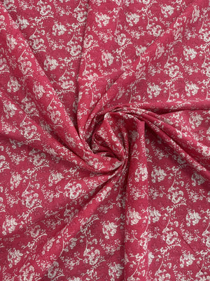Cotton Pink/White Print