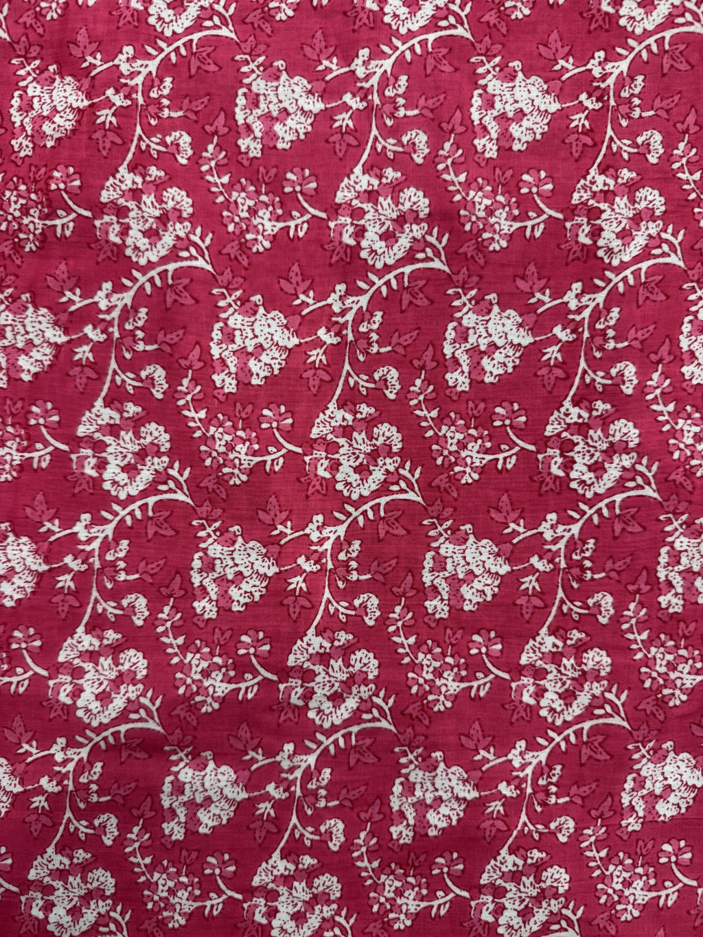 Cotton Pink/White Print