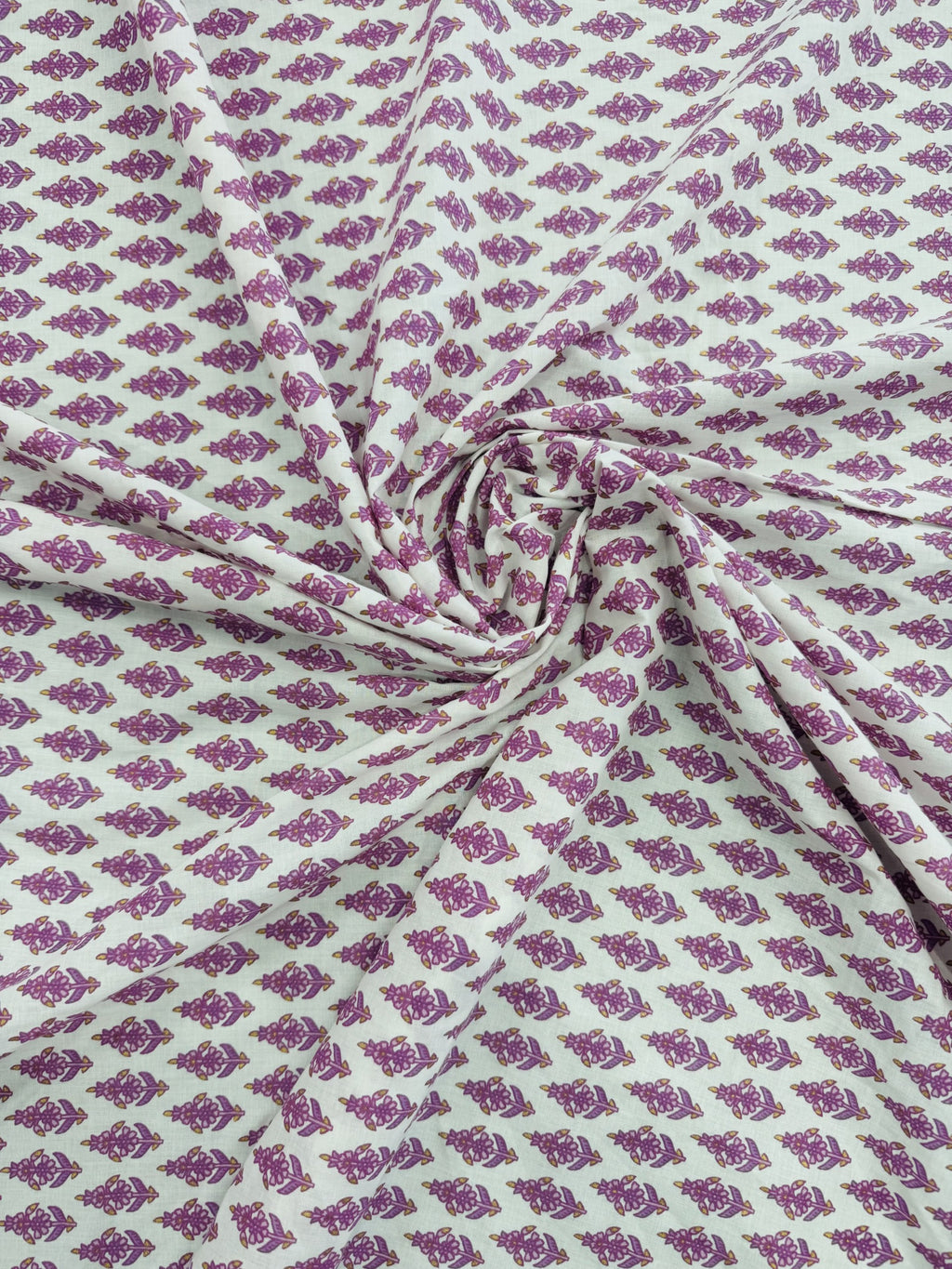 Cotton Cream/Lilac Floral