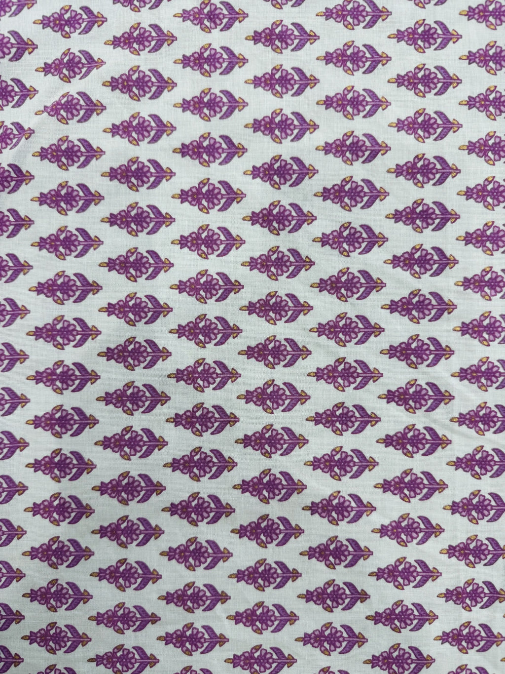 Cotton Cream/Lilac Floral