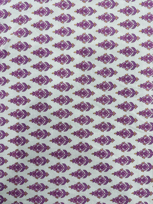Cotton Cream/Lilac Floral