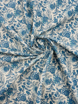 Cotton Cream/Floral Print
