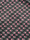 Cotton Black/Floral Print