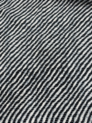 Cotton Black/White Lines