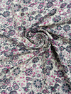 Cotton Beige/Grey Pink Floral