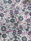 Cotton Beige/Grey Pink Floral