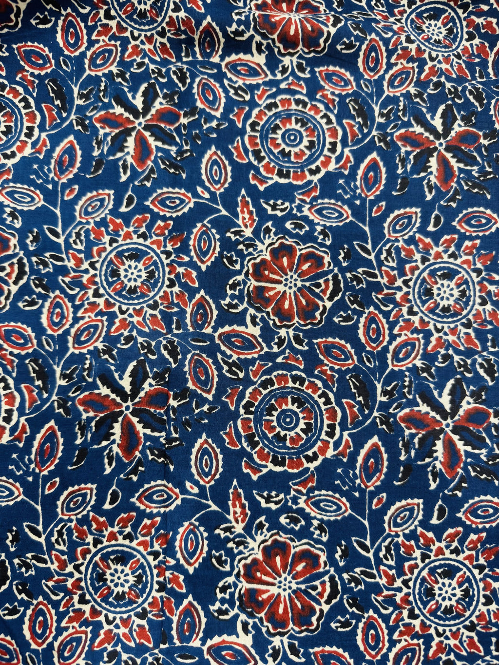 Cotton Navy/Rust Floral