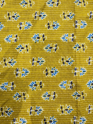 Cotton Mustard/Printed