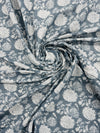 Cotton Grey/Floral