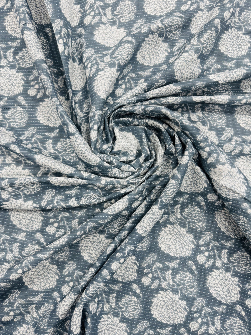 Cotton Grey/Floral