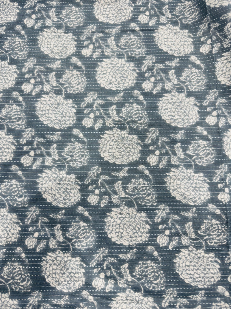 Cotton Grey/Floral
