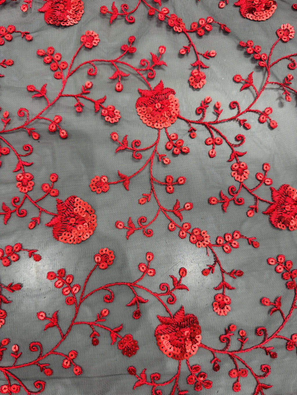 Black/Red Embroidery