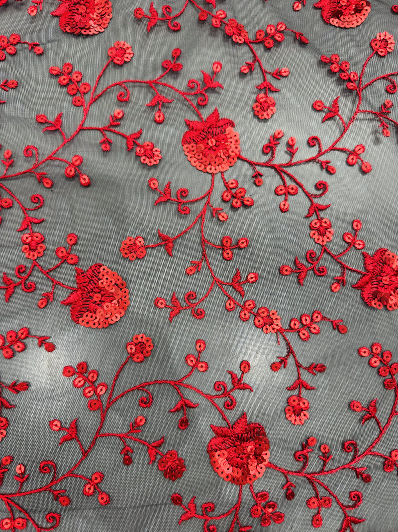 Black/Red Embroidery