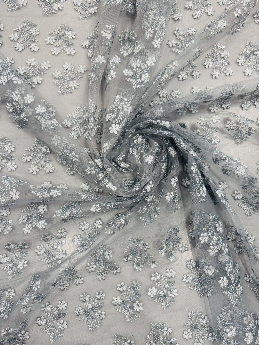 Grey Embroidery