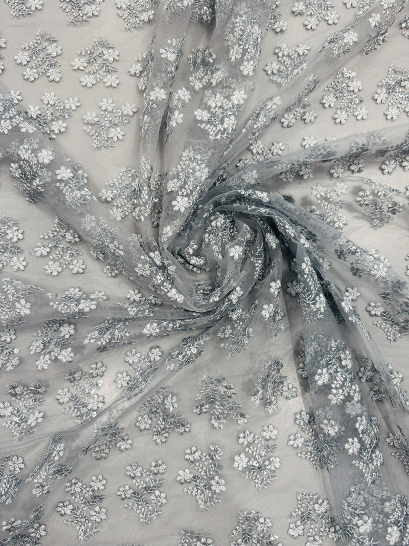 Grey Embroidery