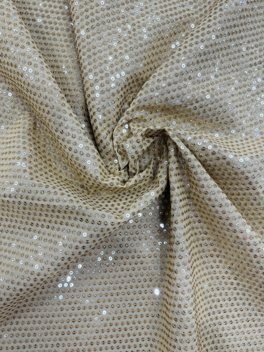 Gold Sequins Embroidery