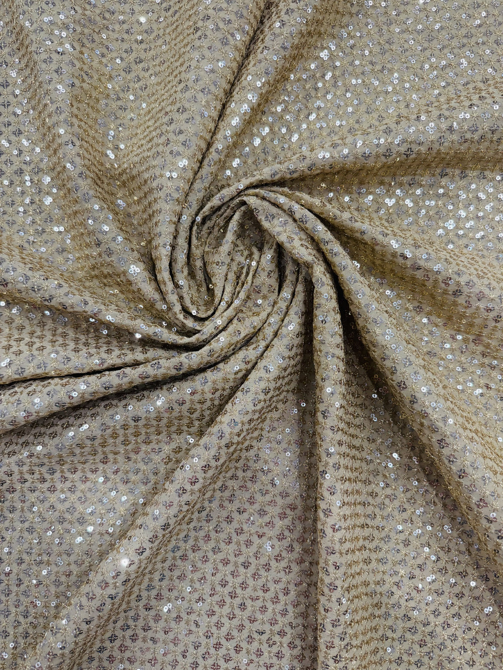 Gold Sequins Embroidery