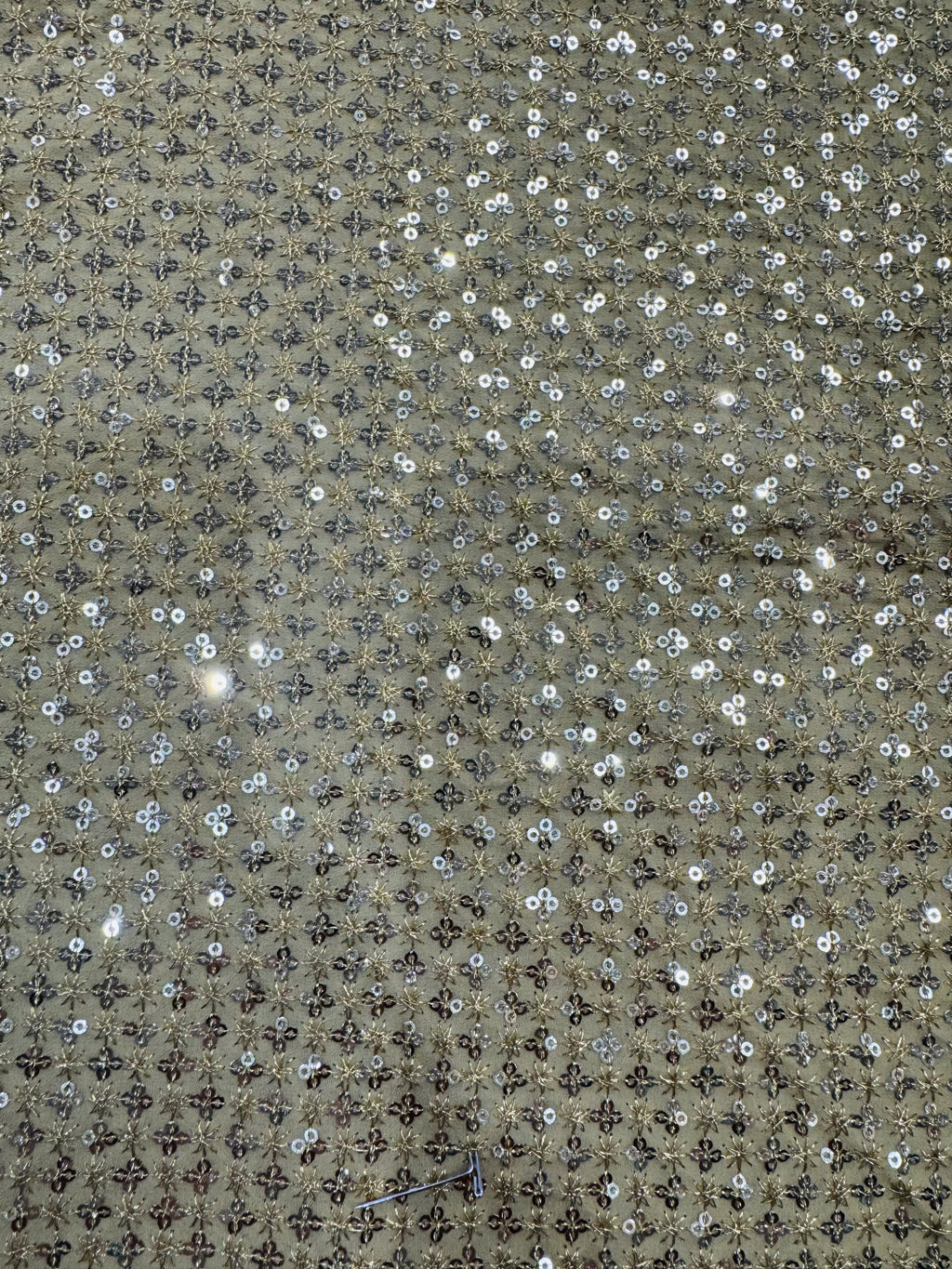 Gold Sequins Embroidery