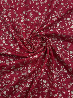 Red Embroidered