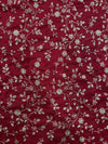 Red Embroidered